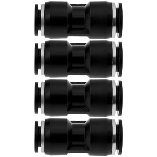 ECSiNG 4-teiliger 12-mm- Bis 10-mm-Rohrdurchmesser-Reduzierungsgeschwindigkeits-Steckadapter Geeignet für Flüssigkeits- Und Gasleitungen von ECSiNG