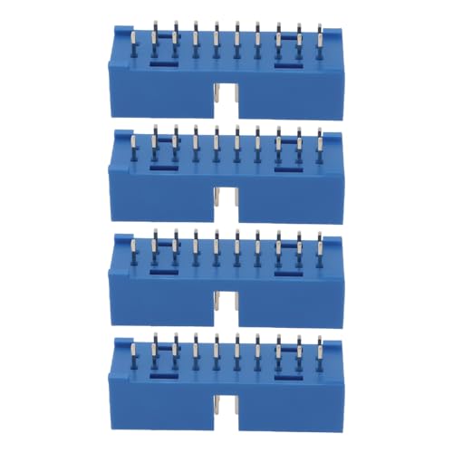 ECSiNG 4 x 19-poliger USB-3.0-Stecker, PCB-Stecker, Ersatz für die meisten Desktop-PC-Computer-Motherboards mit 19-poligem Anschluss ECSiNG 4 x 19-poliger USB-3.0-Stecker, PCB-Stecker, Ersatz für die meisten Desktop-PC-Computer-Motherboards mit 19-poligem Anschluss von ECSiNG