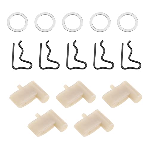 ECSiNG 5 Sets Starter Recoil Pawl Kit 000-195-7200 kompatibel mit Stihl S400 TS410 TS480i TS500i FS 120 FS 120 R FS 200 TS420 Trennsägen Ersatzteile von ECSiNG