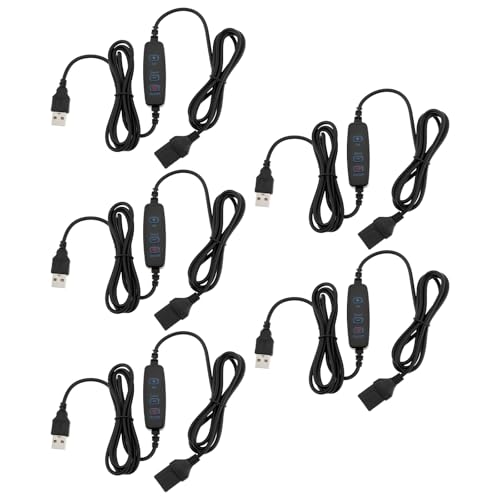 ECSiNG 5 Stück DC5V LED-Streifen-Dimmschalter mit 3-Tasten-USB-Buchse auf Stecker-Erweiterung 10-stufiges Dimmlicht Geeignet für Schreibtischlampe ECSiNG 5 Stück DC5V LED-Streifen-Dimmschalter mit 3-Tasten-USB-Buchse auf Stecker-Erweiterung 10-stufiges Dimmlicht Geeignet für Schreibtischlampe von ECSiNG