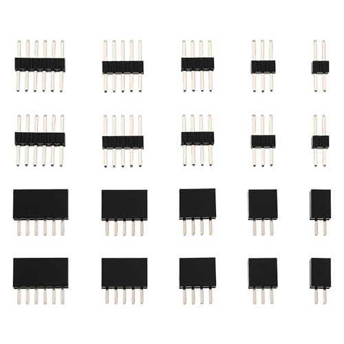 ECSiNG 50 Paar RM 1,27 Mm Miniatur-Steckverbinder. Stecker- Und Buchsensatz Enthält Jeweils 10 Paare mit 2 3 4 5 Und 6 Pins. Stecker Und Buchsen für Reparaturen Und Heimwerkerarbeiten. von ECSiNG