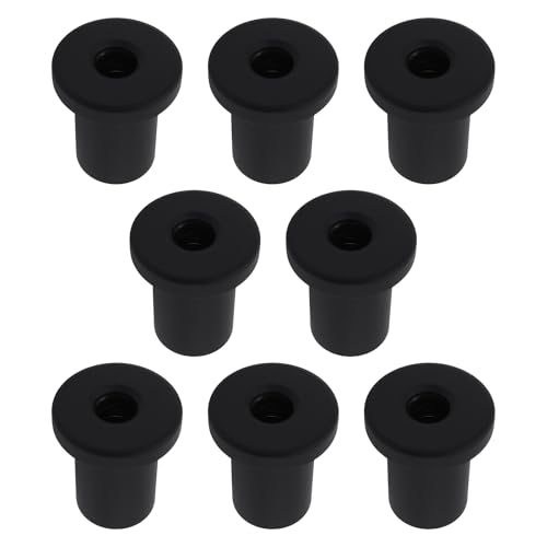 ECSiNG 8 Stück Schiebetür-Abstandshalter 3 X 3,5 Cm für Schiebetüren Scheunentore Garagentore Kellertüren Schwarz von ECSiNG