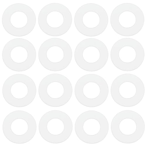 ECSiNG Flache Nylon-Unterlegscheiben, M6, flach, transparent, für Wasserrohre, Schläuche und Wasserventile, 6,3 mm, ID 12 mm, Außendurchmesser 0,5 mm, 100 Stück ECSiNG Flache Nylon-Unterlegscheiben, M6, flach, transparent, für Wasserrohre, Schläuche und Wasserventile, 6,3 mm, ID 12 mm, Außendurchmesser 0,5 mm, 100 Stück von ECSiNG