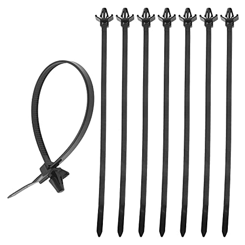 ECSiNG Kabelbinder mit Flügeln für Heimwerker, Bauindustrie, Elektronikindustrie, Auto-Kabeldraht, Nylon, Schwarz, 200 x 4,8 mm, Lochdurchmesser 4 mm - 6 mm, 100 Stück ECSiNG Kabelbinder mit Flügeln für Heimwerker, Bauindustrie, Elektronikindustrie, Auto-Kabeldraht, Nylon, Schwarz, 200 x 4,8 mm, Lochdurchmesser 4 mm - 6 mm, 100 Stück von ECSiNG