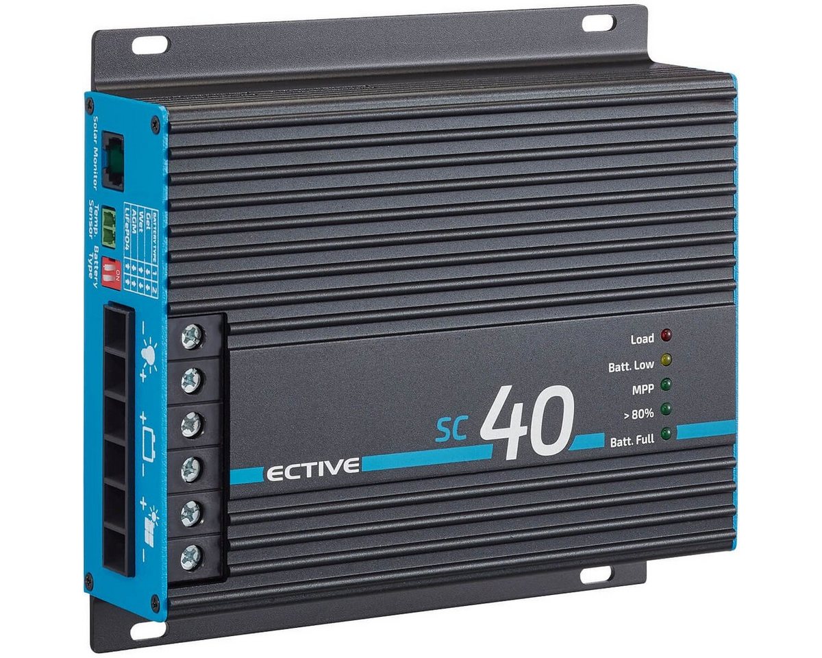 ECTIVE Solarladeregler ECTIVE MPPT Solar Laderegler SC40 für 12V 24V Batterien von ECTIVE