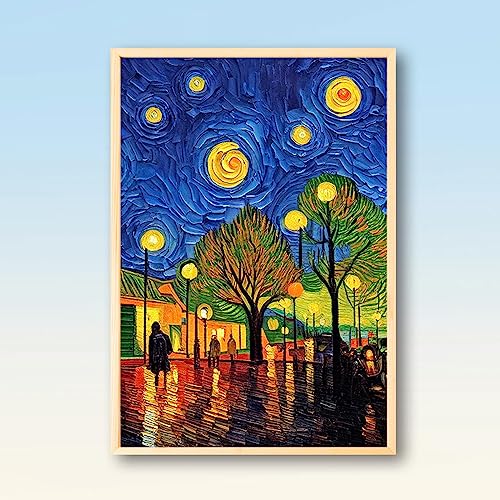 ECUCU Gestempelte Kreuzstich-Sets Van-Gogh-Serie Ölgemälde-Kreuzstich-Stickset, 40 x 50 cm FüR Erwachsene Kinder AnfäNger ECUCU Gestempelte Kreuzstich-Sets Van-Gogh-Serie Ölgemälde-Kreuzstich-Stickset, 40 x 50 cm FüR Erwachsene Kinder AnfäNger von ECUCU