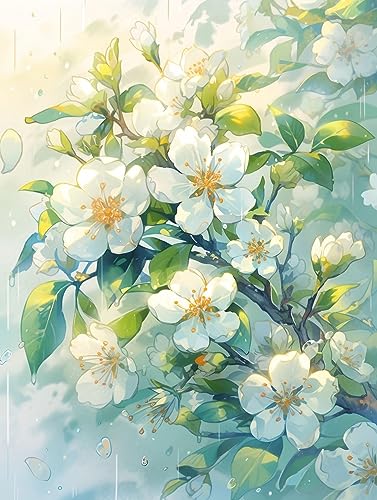 ECUCU Kreuzstich Stickpackungen Vorgedruckt Set,Zweig mit weißen Begonienblüten, 30 x 40 cm Stickvorlagen Stickbilder Zum Sticken Starter Set FüR Erwachsene Kinder AnfäNger, Cross Stitch Kit ECUCU Kreuzstich Stickpackungen Vorgedruckt Set,Zweig mit weißen Begonienblüten, 30 x 40 cm Stickvorlagen Stickbilder Zum Sticken Starter Set FüR Erwachsene Kinder AnfäNger, Cross Stitch Kit von ECUCU