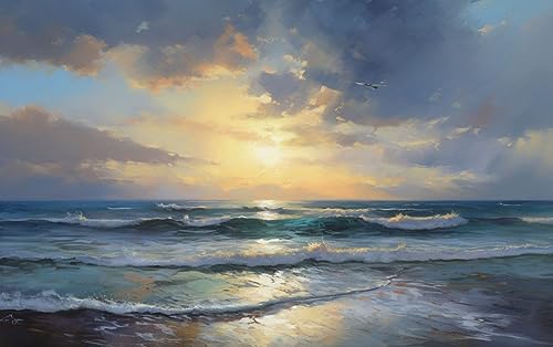 ECUCU Stickbilder Vorgedruckt Kreuzstich, Blaues Ozeanmuster,C, DIY Sticken Nadelarbeit Set Erwachsene Kreuzstich 11CT für Anfänger Home Decor ECUCU Stickbilder Vorgedruckt Kreuzstich, Blaues Ozeanmuster,C, DIY Sticken Nadelarbeit Set Erwachsene Kreuzstich 11CT für Anfänger Home Decor von ECUCU