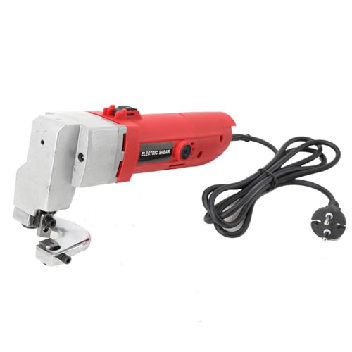 ECUTEE Elektrisch Blechschere für Edelstahl, Schneidemaschine Elektro Mettal Blech Schere Metallschere Eisenblechschere Elektrischen 500W Motor, Schnittstärke 2,5 mm Schneiden von Metall 2000 U/min von ECUTEE