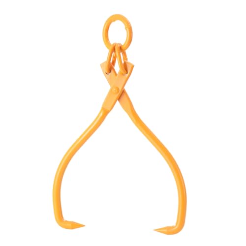 ECUTEE Forstzange für Baumstämme bis 810 mm /32 Zoll Holzzange Stahl, Zugkraft 900 KG/ 2000lbs Hebezange mit 2 Klemmdornen, Forst Werkzeuge zum Heben Ziehen Transportieren von Baumstamm von ECUTEE