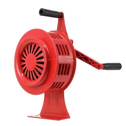 ECUTEE Handsirene Alarm Handkurbel Sirene 120dB Alarmsirene Manuell Handhebelbetätigung Aluminiumgehäuse Sirenen für Fabriken Schulen Küstenwachen Feueralarm Heim, Mit fester Halterung von ECUTEE