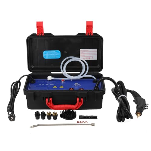 ECUTEE Hochdruckdampfreiniger Tragbar Hochtemperatur Dampfreiniger Hochdruckdampf Steam Cleaner, KFZ Haushalt Reinigungsmaschine 3000W 220V 100-120 ° C für Küche Bad Boden Wänden Teppich Möbel Auto von ECUTEE