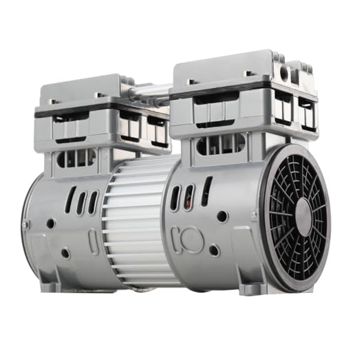 ECUTEE Kompressorkopf 750W/1HP Flüsterkompressor Druckluftkompressor Motor Ölfreier Luftkompressor Flüster Kompressor 8 Bar 145L/min 65dB Leise Compressor Mit Stoßdämpfendes Fußpolster von ECUTEE