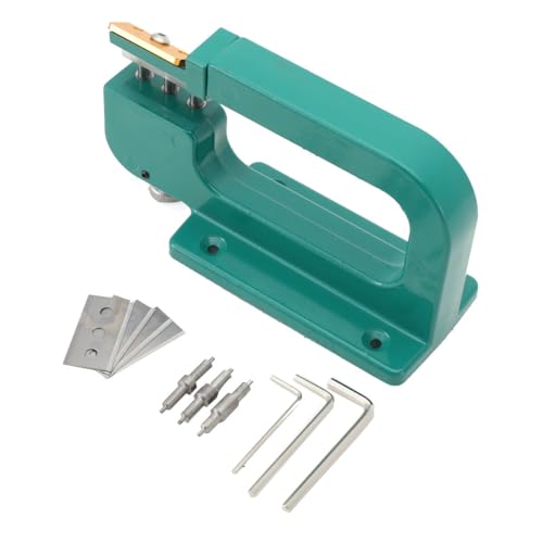 ECUTEE Lederhandwerk Edge Skiving Tool Aluminium Leder Splitter Schälschäler Maschine Ledersplittermaschine Leder Cutter Splitter Schäl Schälen Schneiden Maschine Skiver Nähen Werkzeug von ECUTEE