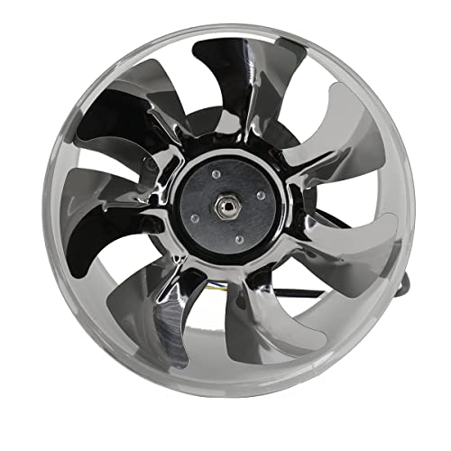 ECUTEE Rohrlüfter Abluftventilator 250mm Axiallüfter 10 inch Luftabsauger Rohrventilator Axialventilator Abluft Zuluft Inline Hohe Qualität Leise, Lüfter Für Bad WC Küche Gewächshaus Zelt Garage 100W von ECUTEE