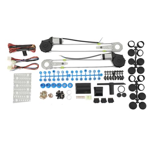 Elektrischen Fensterheber Kit Umrüstsatz 2 Türen Elektrischer Fensterheber-Schalter-Umrüstsatz, Universal Geeignet für 12V Pickup-Truck Lieferwagens Geländewagens Auto von ECUTEE