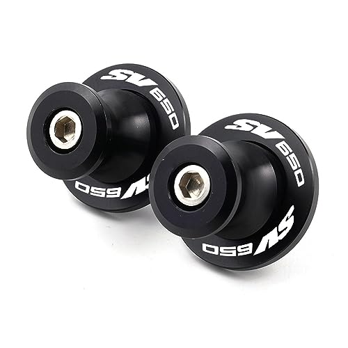 Schwingenadapter Ständer Für Suzuki SV650 SV650S SV650x SV 650 1999-2018 2020 2021 2022 Motorrad M8 Hinterradschwinge Ständer Schrauben Schwinge Spulen Slider (Color : Black) von ECVHIPKLG