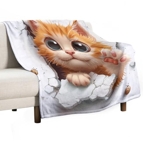 ECWECC Kuscheldecken Mit Kätzchen 180x200cm Decke Süße Mit Tier Katze Flanelldecke Plaid Für Kinder Erwachsene Sofaüberwurf Decke Geburtstag ECWECC Kuscheldecken Mit Kätzchen 180x200cm Decke Süße Mit Tier Katze Flanelldecke Plaid Für Kinder Erwachsene Sofaüberwurf Decke Geburtstag von ECWECC