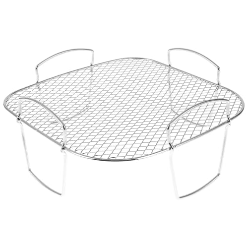Multifunktionaler Bräter, kompatibel mit Airfryer, Dörrgerät, Grillrost, Dampfgarer, Röst- und Kochutensilien for Airfryer-Zubehör von ECWRWWGI