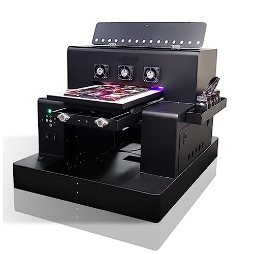 ECZDDEFS A4 UV-Drucker UV-Flachbettdruckmaschine mit ACRO RIP-Software für Handyhüllen, Metall, Glas, Holz, Flaschen von ECZDDEFS