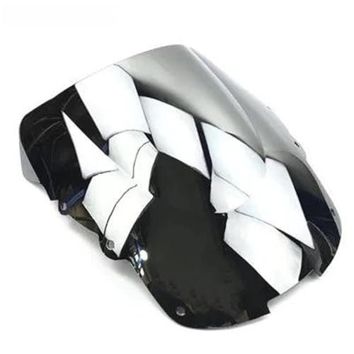 ECZDDEFS Windschild Spoilerndschutzscheiben Für CBR1100XX CBR 1100 XX 1996-2007 2006 2005 2004 2003 2002 Motorrad Windschutzscheibe Deflektor(Chrome) von ECZDDEFS