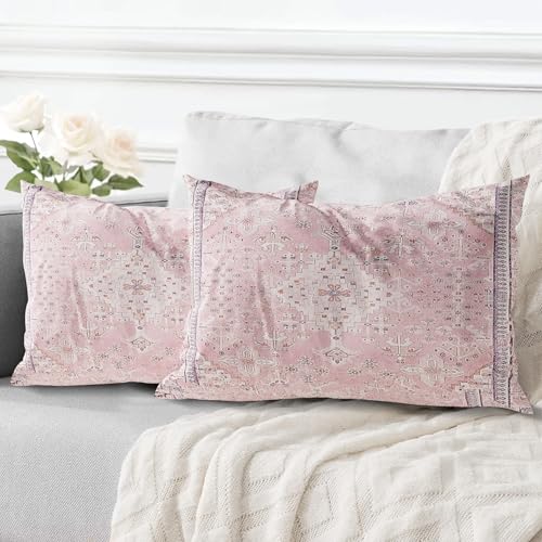 ECZOIL 2er Set Boho Kissenbezug 30x50 cm Kissenhülle Dekorative Dekokissen Boho Stil Vintage Zierkissen für Wohnzimmer Schlafzimmer Sofa Home Decor mit Verstecktem Reißverschluss - Rosa ECZOIL 2er Set Boho Kissenbezug 30x50 cm Kissenhülle Dekorative Dekokissen Boho Stil Vintage Zierkissen für Wohnzimmer Schlafzimmer Sofa Home Decor mit Verstecktem Reißverschluss - Rosa von ECZOIL
