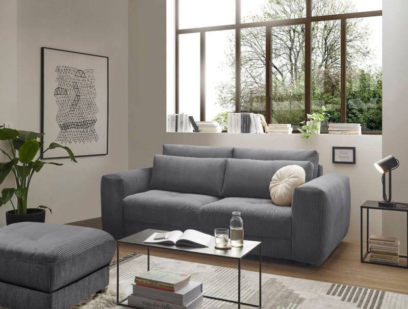 ED EXCITING DESIGN 2-Sitzer Barura, Big-Sofa mit 2 Nierenkissen von ED EXCITING DESIGN