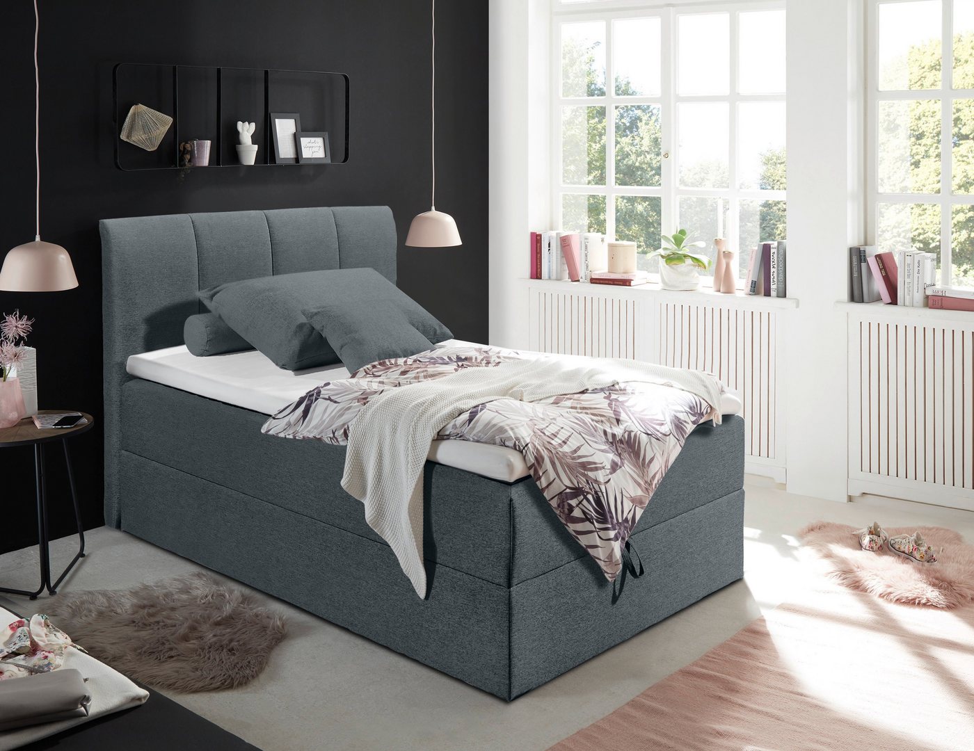 ED EXCITING DESIGN Boxbett Granada, inkl. Bettkasten und Topper von ED EXCITING DESIGN