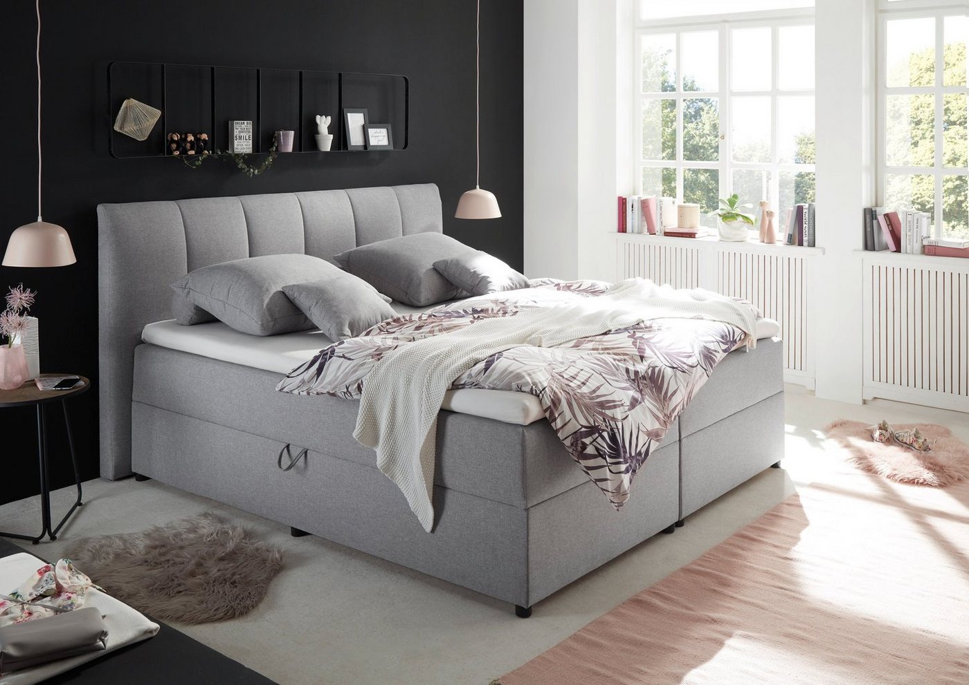 ED EXCITING DESIGN Boxbett Granada, inkl. Bettkasten und Topper von ED EXCITING DESIGN