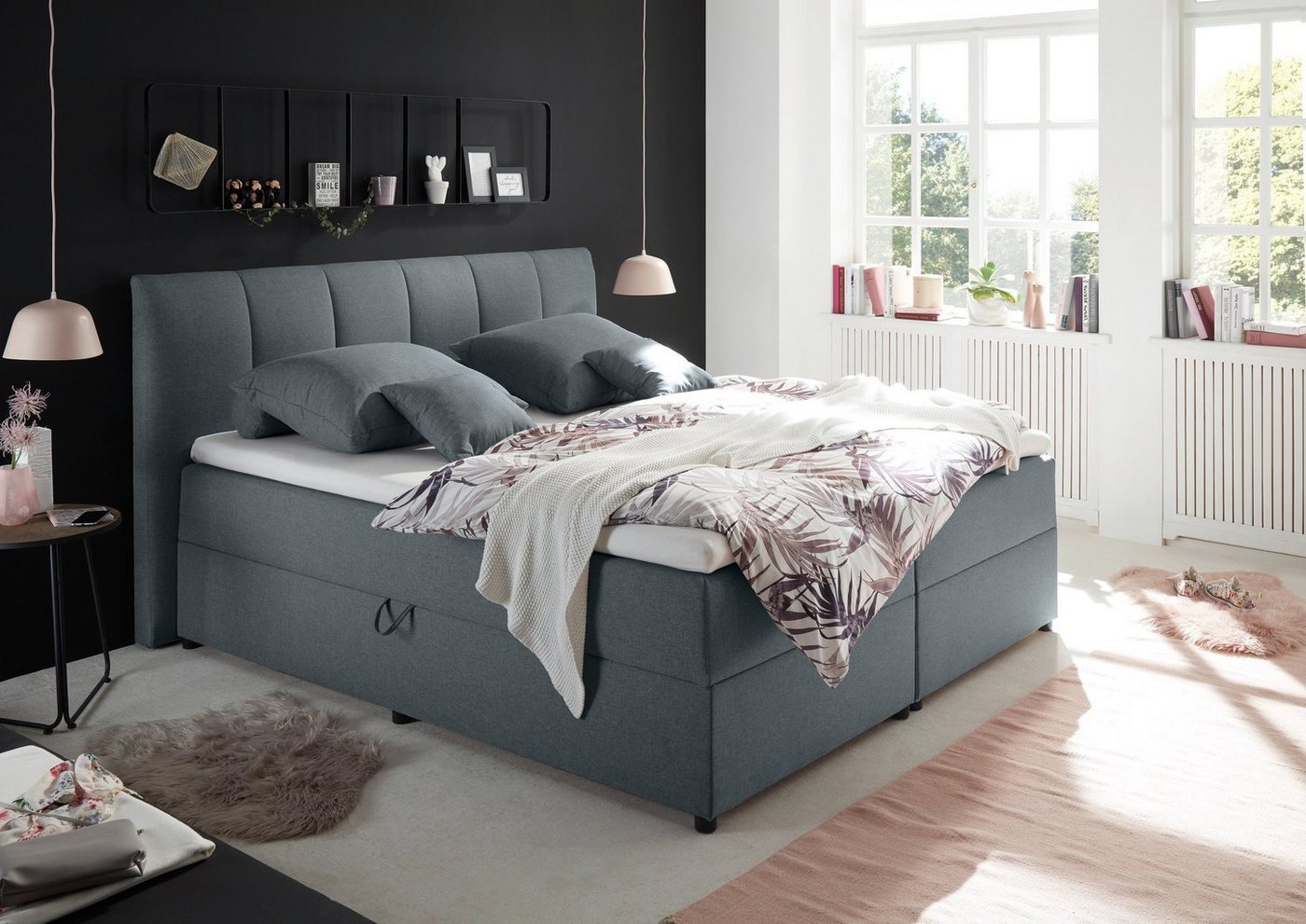 ED EXCITING DESIGN Boxbett Granada, inkl. Bettkasten und Topper von ED EXCITING DESIGN