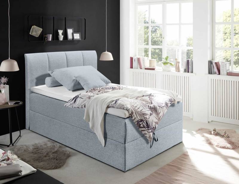 ED EXCITING DESIGN Boxbett Granada 120x200 mit Stauraum (Komplett‑Set mit Matratze und Topper), 120x200 mit Stauraum inkl. Topper & Matratze von ED EXCITING DESIGN