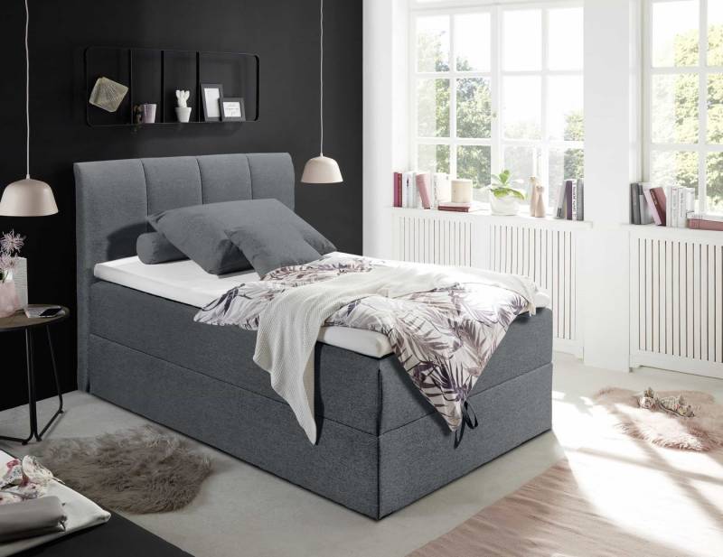 ED EXCITING DESIGN Boxbett Granada 120x200 mit Stauraum (Komplett‑Set mit Matratze und Topper), 120x200 mit Stauraum inkl. Topper & Matratze von ED EXCITING DESIGN