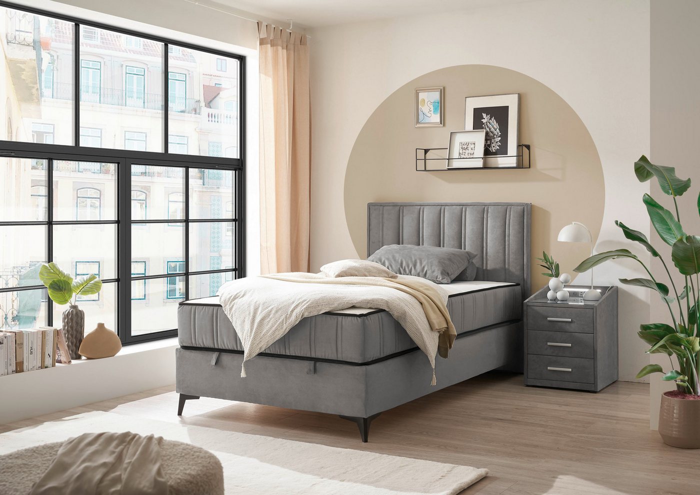 ED EXCITING DESIGN Boxbett Monroe inkl. Bettkasten, erhältlich in den Breiten 120cm & 140cm, Duo-Matratze - feste Seite mit Kokosmatte ED EXCITING DESIGN Boxbett Monroe inkl. Bettkasten, erhältlich in den Breiten 120cm & 140cm, Duo-Matratze - feste Seite mit Kokosmatte von ED EXCITING DESIGN