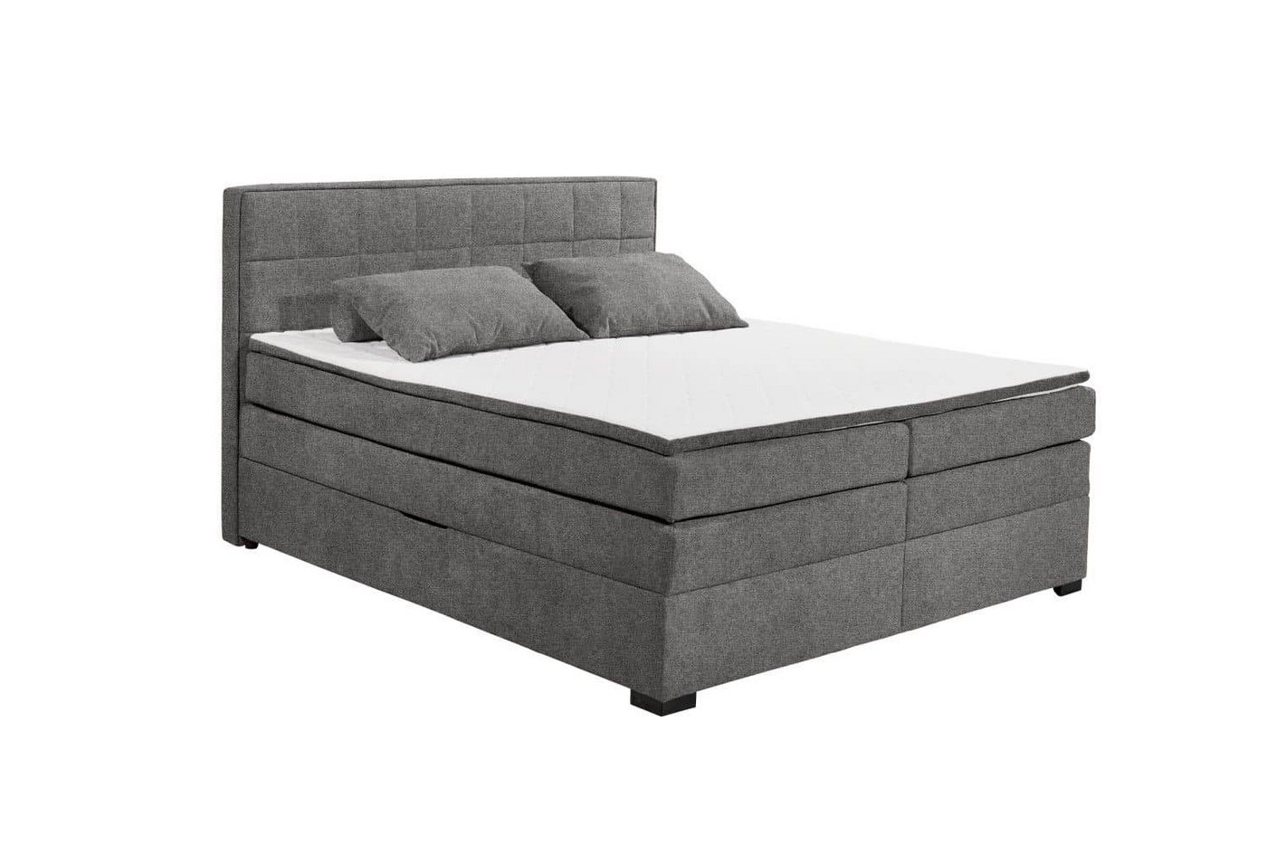 ED EXCITING DESIGN Boxspringbett Beverly 180x200 Bettkasten, Topper, 7Z-Tonnentaschen-Federkernmatratze (Komplettbett mit Matratze, Unterbox und Topper), Bett mit Bettkasten, Topper, Matratze und Unterbox von ED EXCITING DESIGN