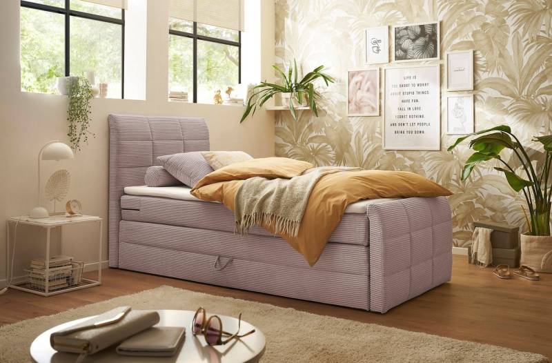 ED EXCITING DESIGN Boxspringbett Bolivia, harte Seite mit Kokosmatte, weiche Seite mit Filzabdeckung von ED EXCITING DESIGN