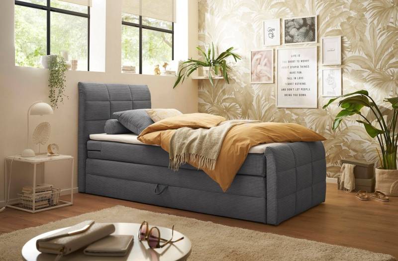 ED EXCITING DESIGN Boxspringbett Bolivia, harte Seite mit Kokosmatte, weiche Seite mit Filzabdeckung von ED EXCITING DESIGN