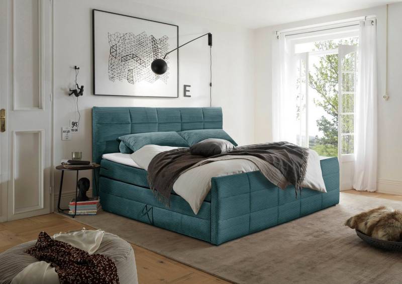 ED EXCITING DESIGN Boxspringbett Bolivia, harte Seite mit Kokosmatte, weiche Seite mit Filzabdeckung von ED EXCITING DESIGN
