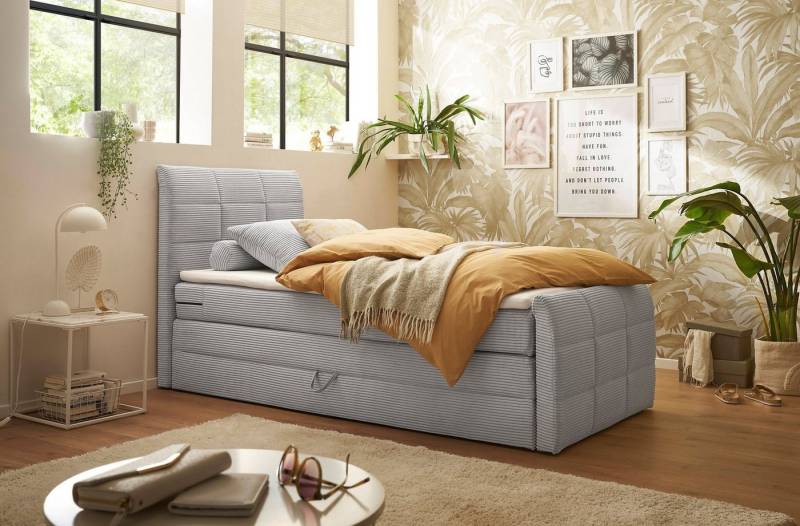 ED EXCITING DESIGN Boxspringbett Bolivia, harte Seite mit Kokosmatte, weiche Seite mit Filzabdeckung von ED EXCITING DESIGN