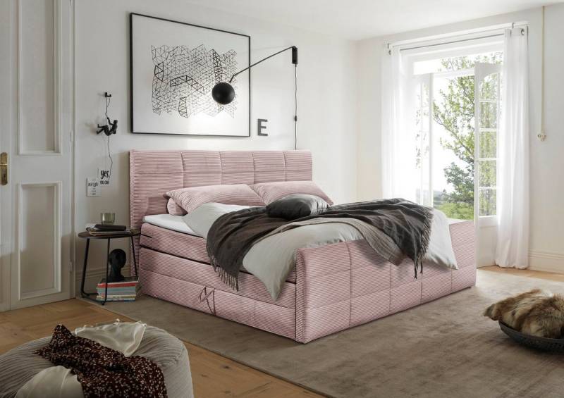 ED EXCITING DESIGN Boxspringbett Bolivia, harte Seite mit Kokosmatte, weiche Seite mit Filzabdeckung von ED EXCITING DESIGN