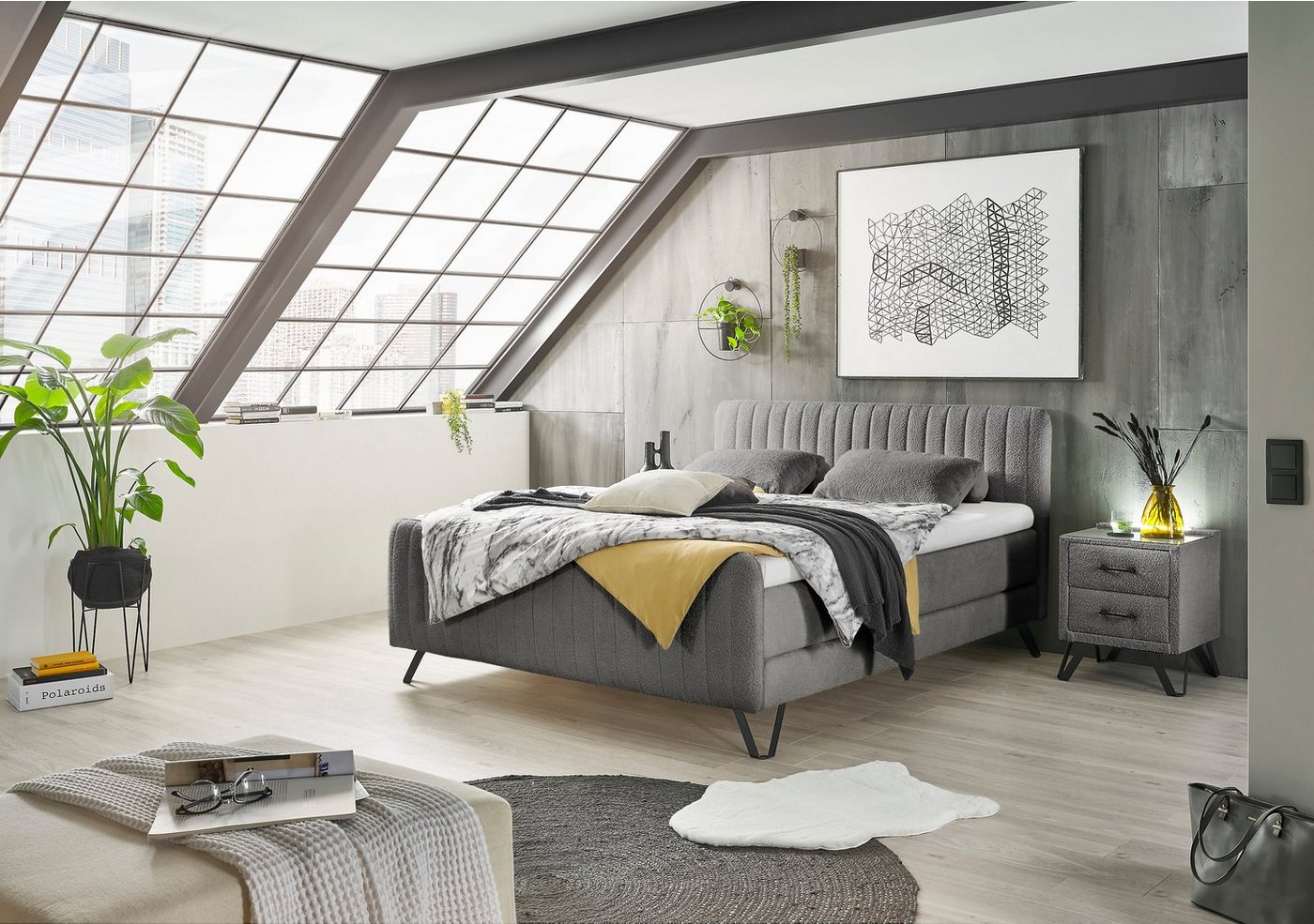 ED EXCITING DESIGN Boxspringbett Cantania, inkl. Duo-Matratze von ED EXCITING DESIGN