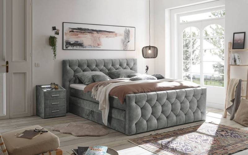 ED EXCITING DESIGN Boxspringbett "Cashfield", OTTOs Choice! Topseller inkl. zwei Bettkästen & Topper, erhältlich in den Größen 160x200cm und 180x200cm von ED EXCITING DESIGN