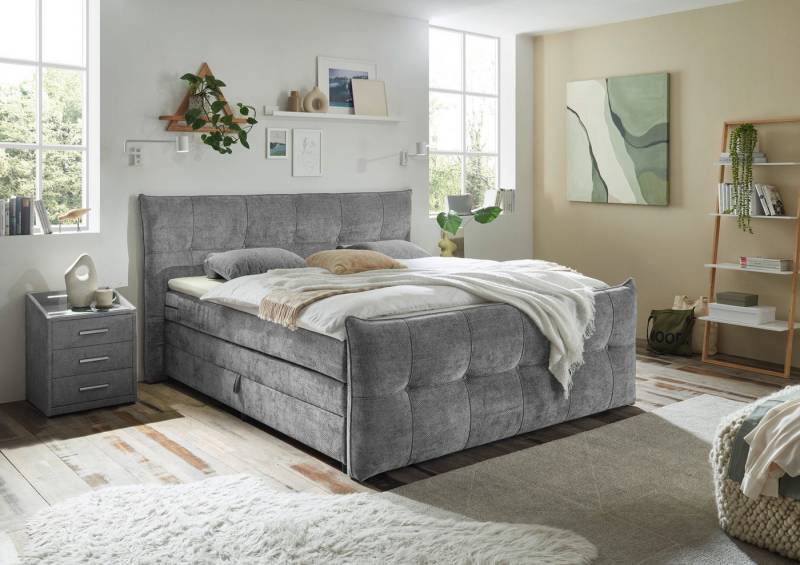 ED EXCITING DESIGN Boxspringbett Gallina, mit Bettkasten, inkl. Topper von ED EXCITING DESIGN