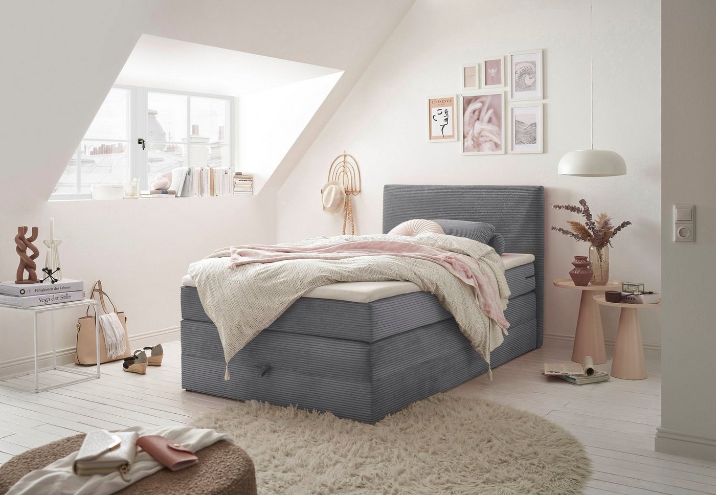 ED EXCITING DESIGN Boxspringbett Luzern, inkl. Bettkasten von ED EXCITING DESIGN