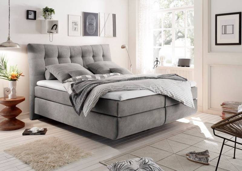 ED EXCITING DESIGN Boxspringbett Malibu, inkl. Topper von ED EXCITING DESIGN