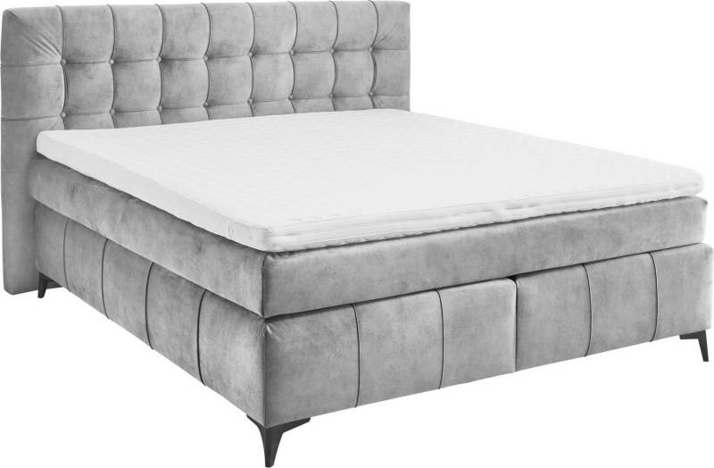 ED EXCITING DESIGN Boxspringbett Oregon, inkl. Duo-Matratze - Kokosmatte, Filzabdeckung von ED EXCITING DESIGN