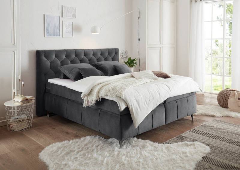 ED EXCITING DESIGN Boxspringbett Pembroke, inkl. Topper von ED EXCITING DESIGN