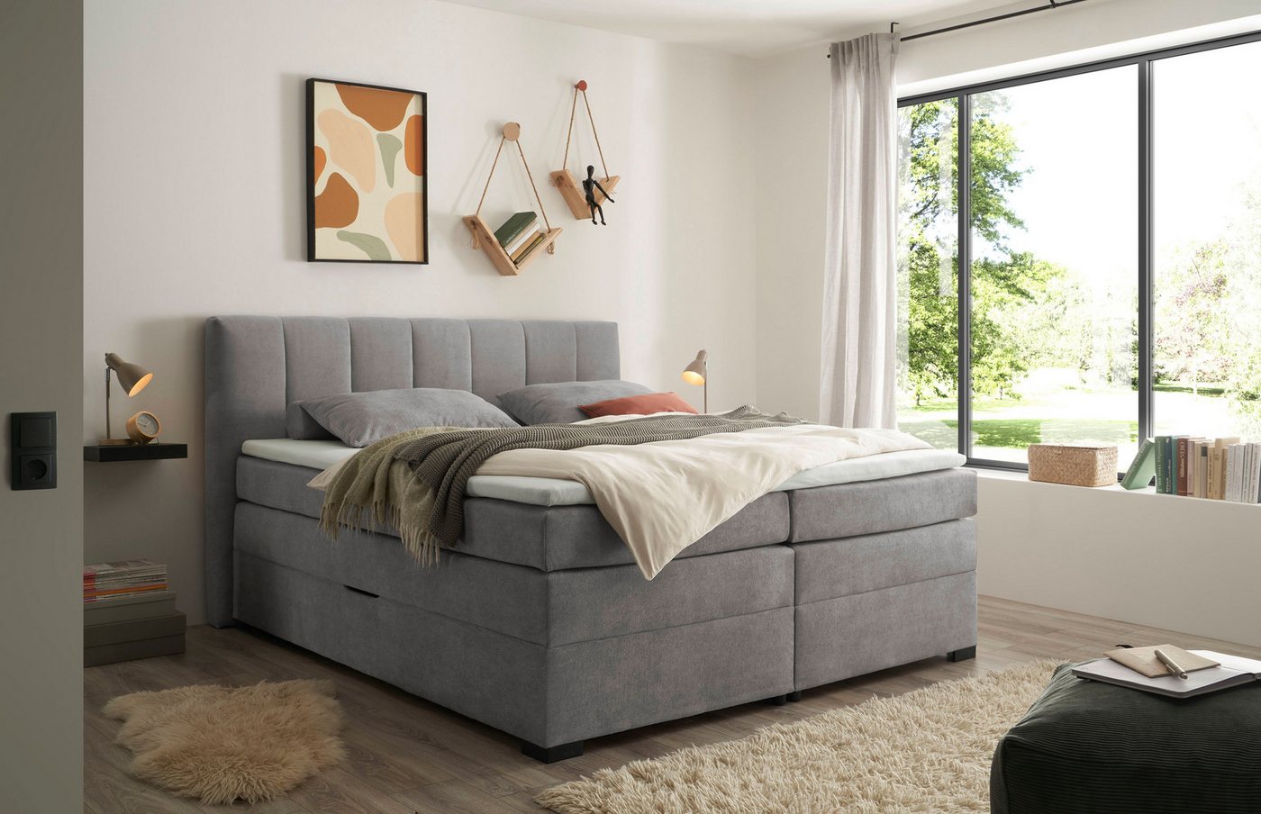 ED EXCITING DESIGN Boxspringbett Pescara in der Breite 180cm, inkl. Bettkasten, inkl. Tonnentaschen-Federkernmatratze & Komfortschaum-Topper ED EXCITING DESIGN Boxspringbett Pescara in der Breite 180cm, inkl. Bettkasten, inkl. Tonnentaschen-Federkernmatratze & Komfortschaum-Topper von ED EXCITING DESIGN