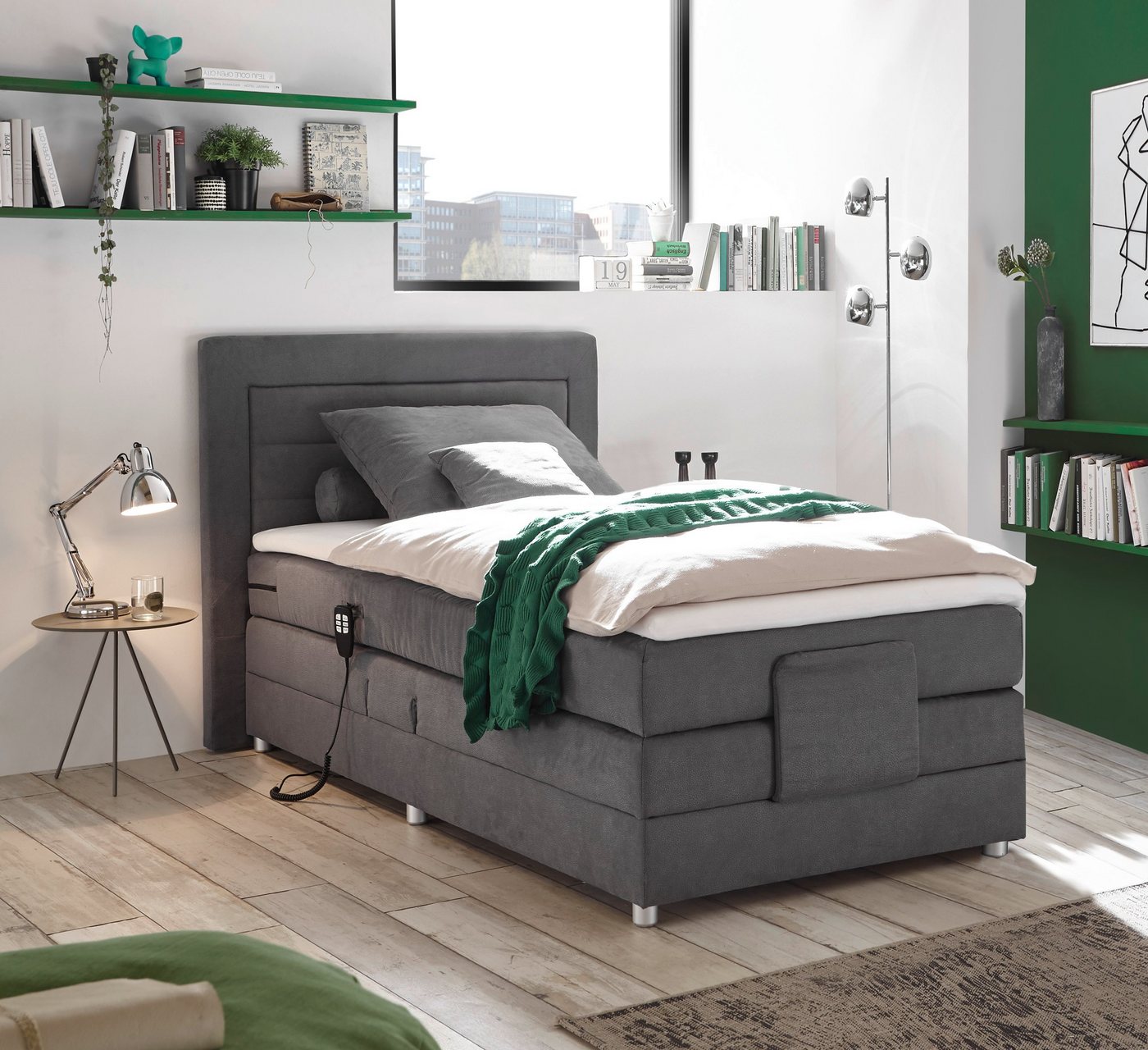 ED EXCITING DESIGN Boxspringbett Saba 2, inkl. Motor und Topper von ED EXCITING DESIGN