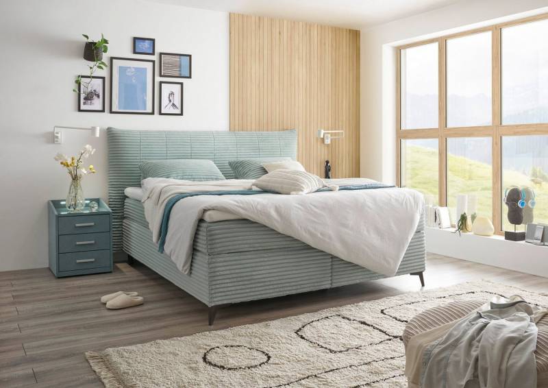 ED EXCITING DESIGN Boxspringbett Seattle, harte Seite mit Kokosmatte, weiche Seite mit Filzabdeckung von ED EXCITING DESIGN