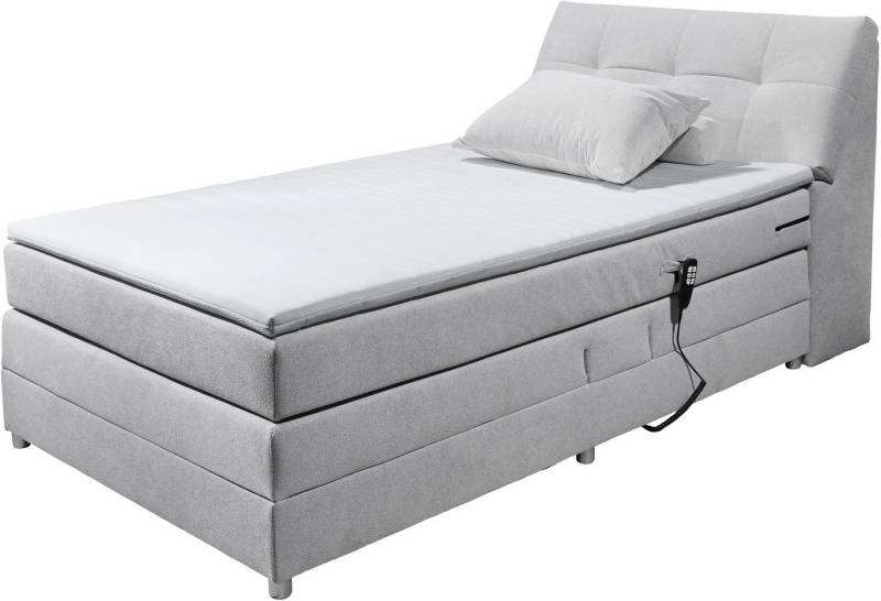 ED EXCITING DESIGN Boxspringbett Toulouse, inkl. Motor, inkl. Stauraum im Kopfteil von ED EXCITING DESIGN